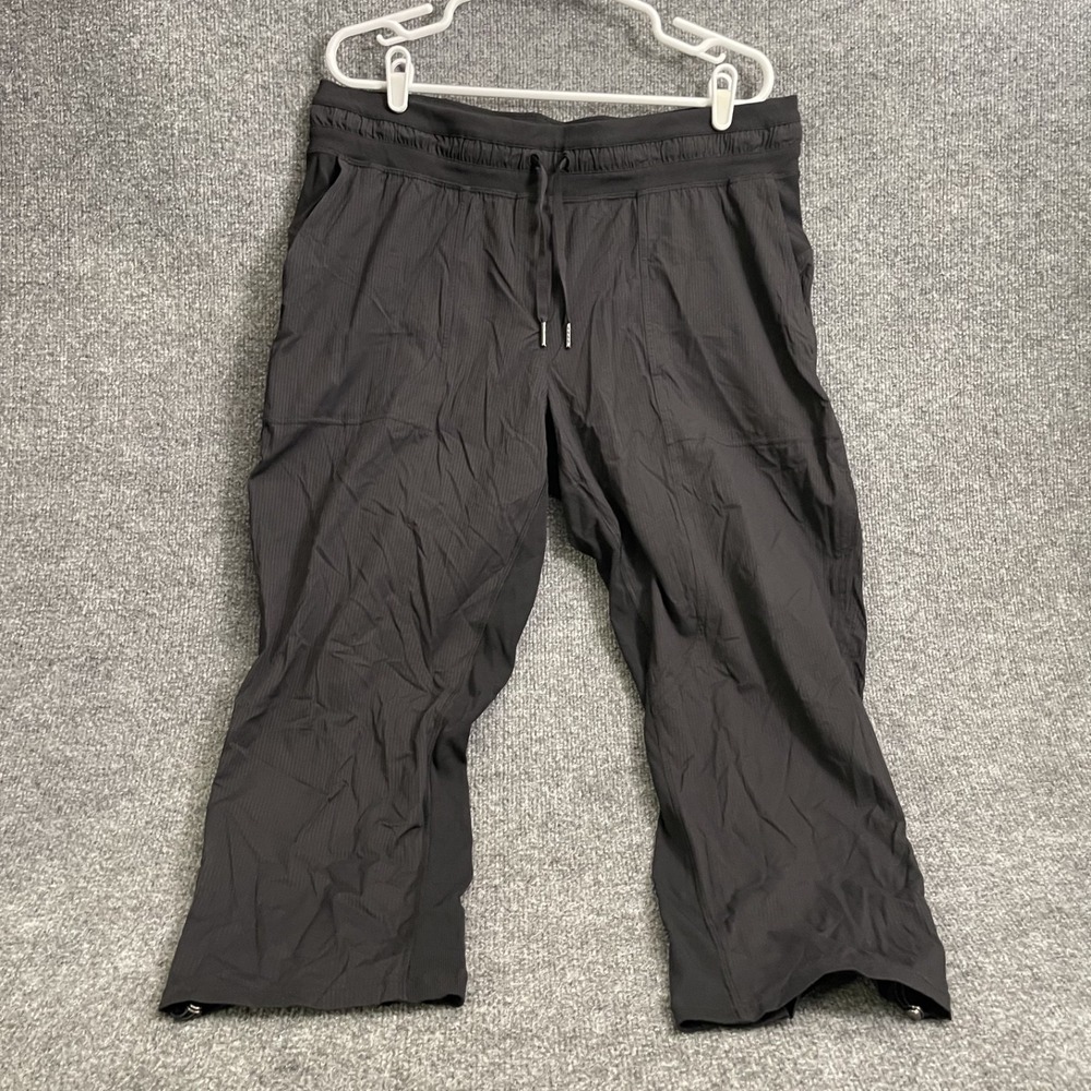 Lululemon Dance Studio Mid-Rise Cropped Pant Womens Sz 14 25" Black LW6CDQS